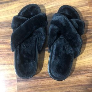Black fur slides